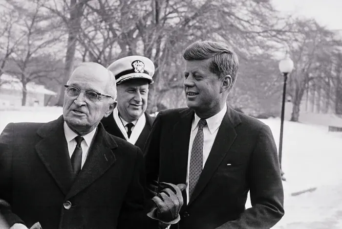 Framed Print : Harry Truman and John F. Kennedy Framed Print : Harry Truman and John F. Kennedy