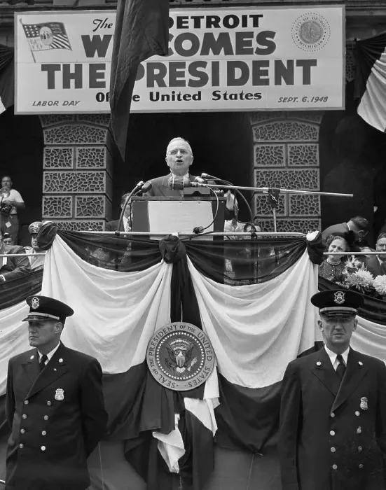 Framed Print : Harry Truman Making Speech Framed Print : Harry Truman Making Speech