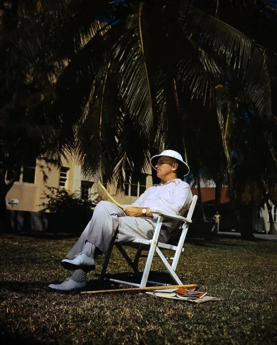 Framed Print : Harry Truman Seated in Sunshine