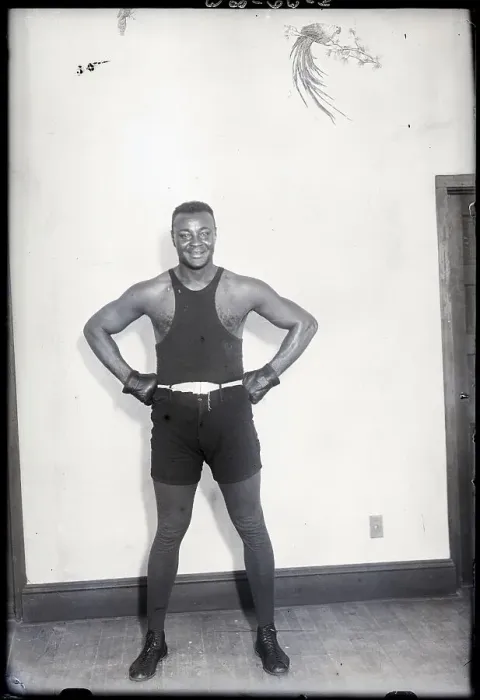 Framed Print : Harry Wills Posed W / Hands On Hips Framed Print : Harry Wills Posed W / Hands On Hips