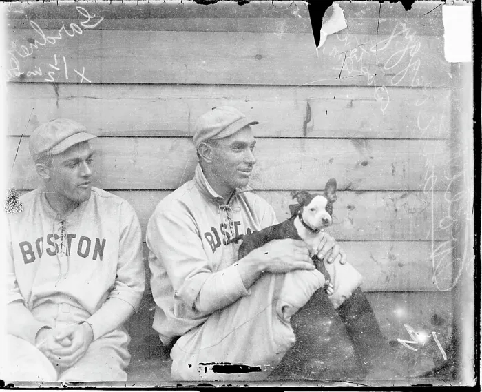 Framed Print : Harry Wolter With Pet Dog Framed Print : Harry Wolter With Pet Dog