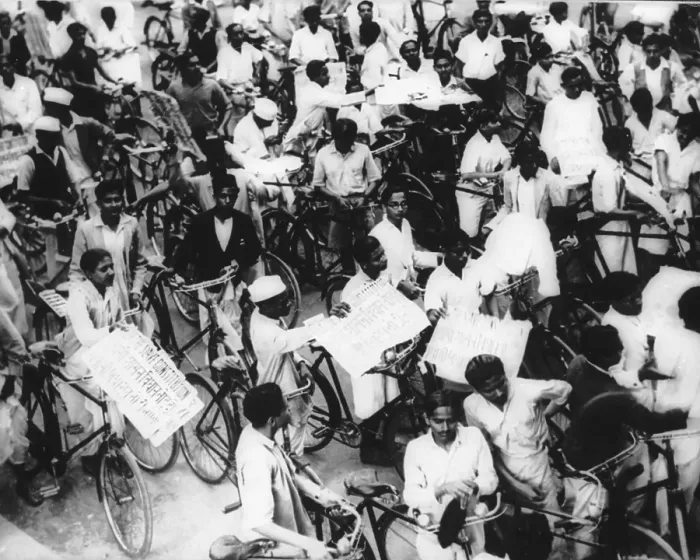 Framed Print : Hartal Procession