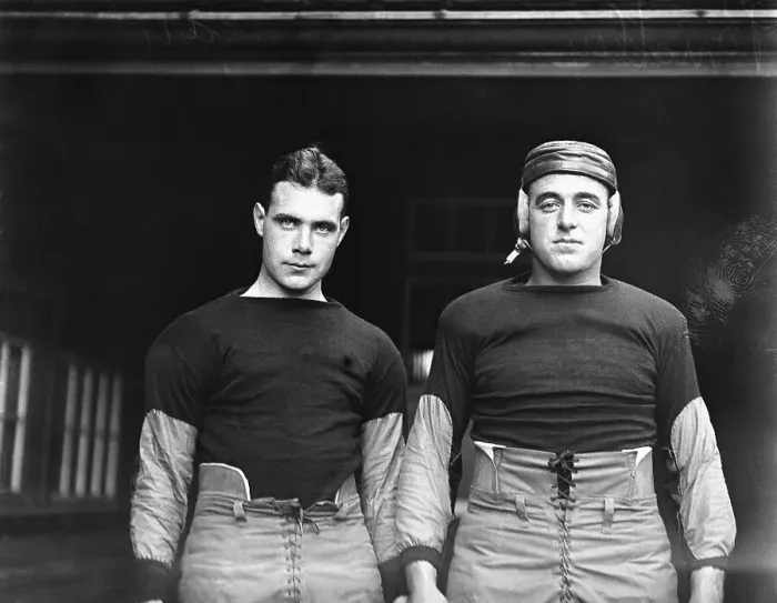 Framed Print : Harvard Football Players Logan and Brickley Framed Print : Harvard Football Players Logan and Brickley