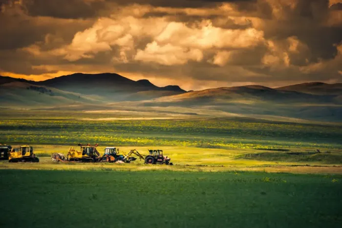 Framed Print : Harvest in siberia Framed Print : Harvest in siberia