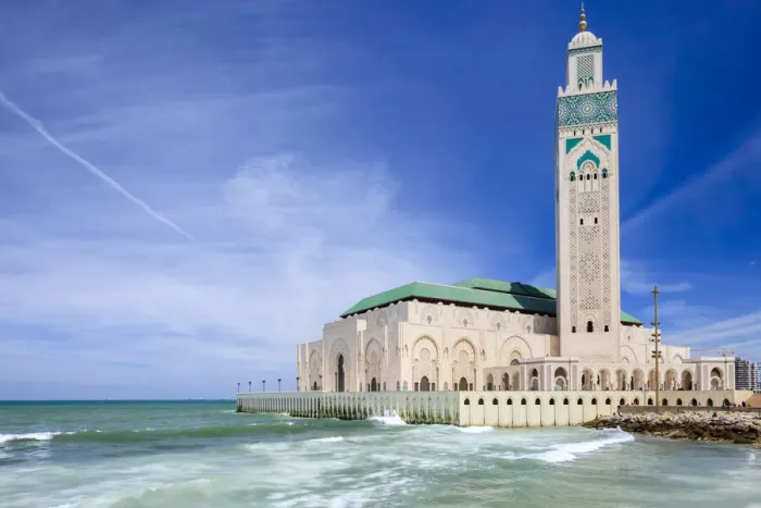 Framed Print : The Hassan II Mosque in Casablanca Framed Print : The Hassan II Mosque in Casablanca