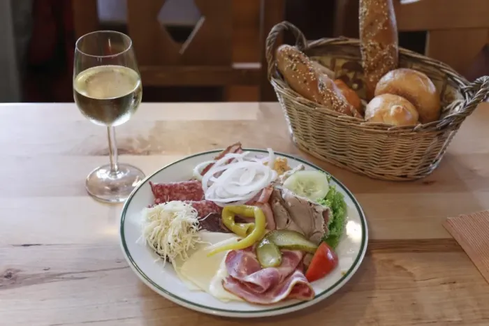 Framed Print : Hauerjause, snack with bread, meat and wine, Wachau, Waldviertel, Lower Austria, Austria, Europe Framed Print : Hauerjause, snack with bread, meat and wine, Wachau, Waldviertel, Lower Austria, Austria, Europe