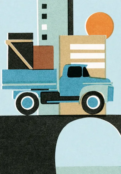 Framed Print : Hauling truck Framed Print : Hauling truck