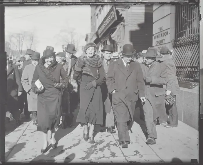 Framed Print : Hauptmann Witness Outside Courthouse Framed Print : Hauptmann Witness Outside Courthouse