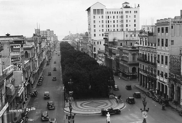 Havana. Pasco de Marti one of the main squares in Havana