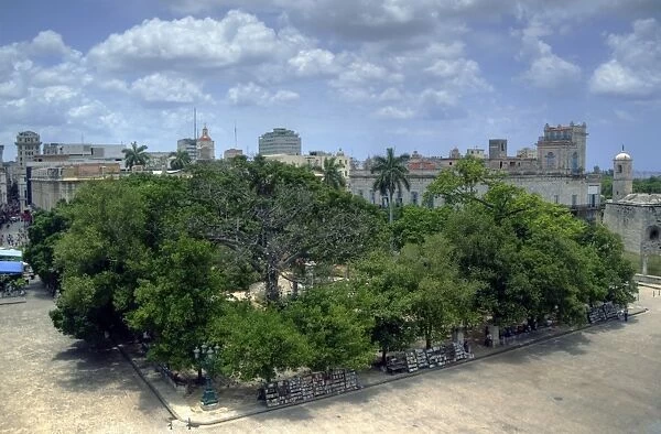 Havana old town Plaza de Armas park
