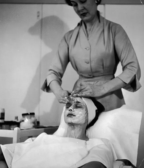Framed Print : Having Facial