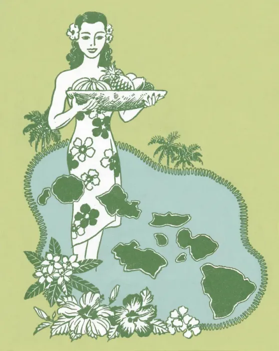 Framed Print : Hawaiian Lady Framed Print : Hawaiian Lady