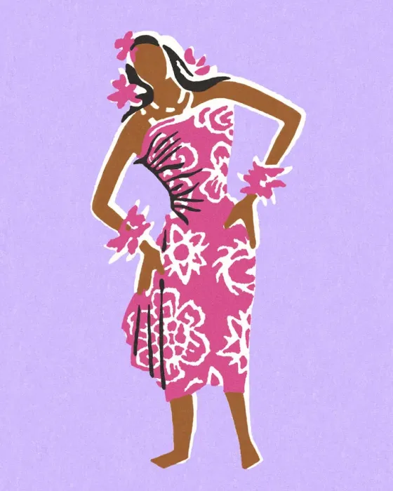 Framed Print : Hawaiian Woman Framed Print : Hawaiian Woman