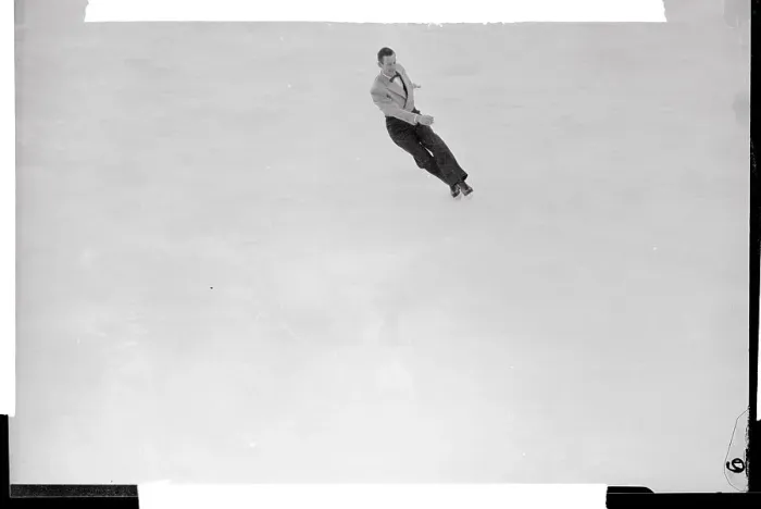 Framed Print : Hayes Allen Jenkins During Olympic Skating Event Framed Print : Hayes Allen Jenkins During Olympic Skating Event
