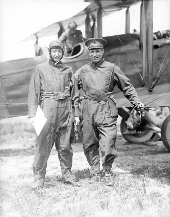 Framed Print : Will Hays with William Mitchell and Airplane Framed Print : Will Hays with William Mitchell and Airplane