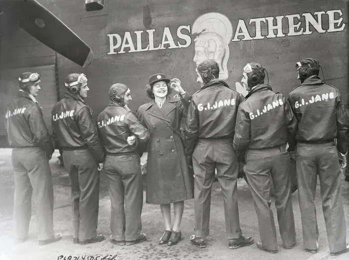 Framed Print : Hazel Bliss and Bomber Crew Christening G.I. Jane Framed Print : Hazel Bliss and Bomber Crew Christening G.I. Jane