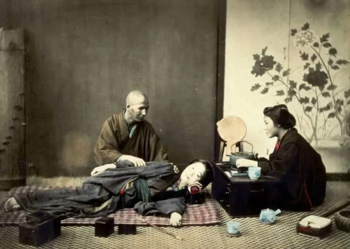 Framed Print : Head Massage