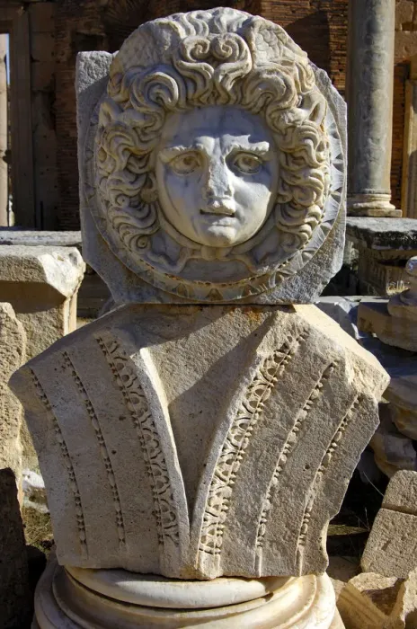 Framed Print : Head of Medusa, Severan Forum, Ruins of the Roman City Leptis Magna, Libya Framed Print : Head of Medusa, Severan Forum, Ruins of the Roman City Leptis Magna, Libya
