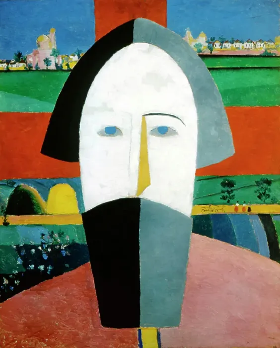 Framed Print : Head of a Peasant, 1928-1932. Artist: Kazimir Malevich Framed Print : Head of a Peasant, 1928-1932. Artist: Kazimir Malevich