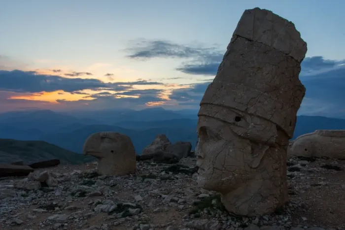 Framed Print : Head sculptures of Nemrut Framed Print : Head sculptures of Nemrut