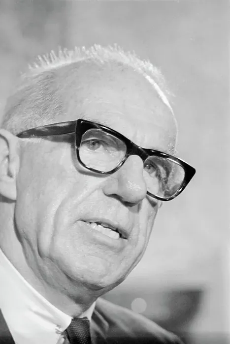 Framed Print : Head Shot of Dr Benjamin Spock