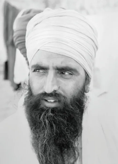 Framed Print : Head Shot of Jarnail Singh Bhindranwale