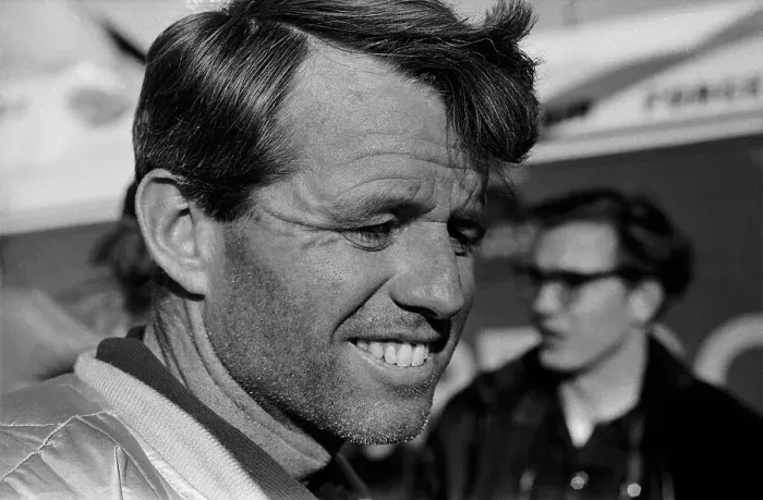 Framed Print : Head Shot of Robert Kennedy Smiling