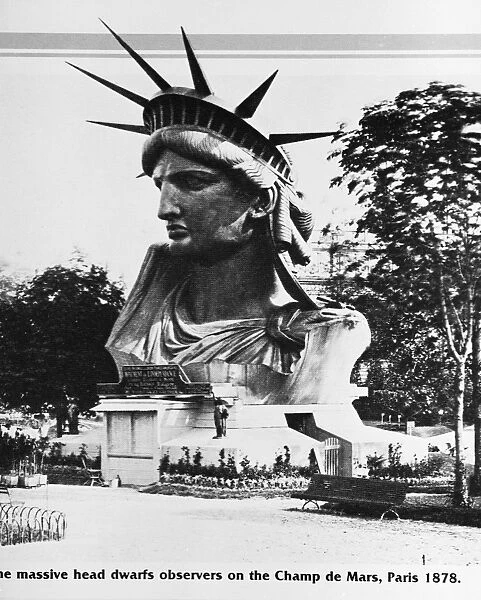 Head of Statue of Liberty In France