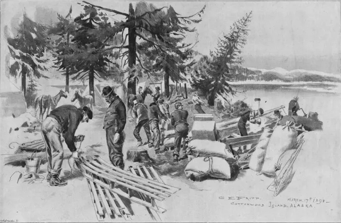 Framed Print : Heading For The Klondike Framed Print : Heading For The Klondike
