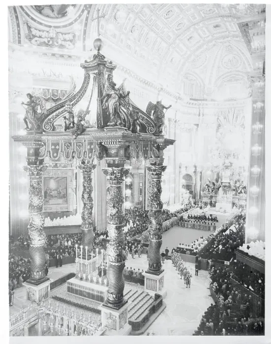 Framed Print : Healing Ceremony in St. Peter's in Rome
