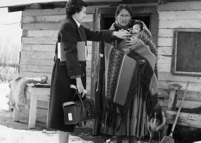 Framed Print : Health Worker Visits Indian Woman and Infant Framed Print : Health Worker Visits Indian Woman and Infant