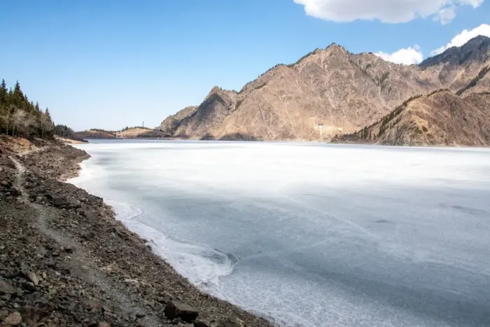 Framed Print : Heaven Lake of Tian Shan, Xinjiang Framed Print : Heaven Lake of Tian Shan, Xinjiang
