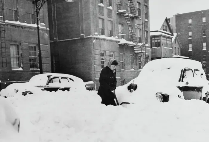 Framed Print : Heavy Snowfall In New York City Framed Print : Heavy Snowfall In New York City