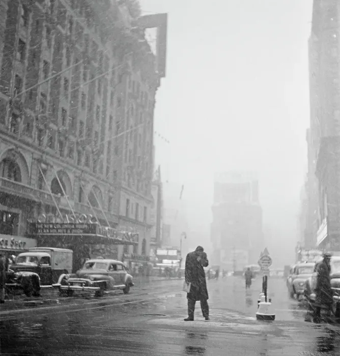 Framed Print : Heavy Snowfall In New York City Framed Print : Heavy Snowfall In New York City