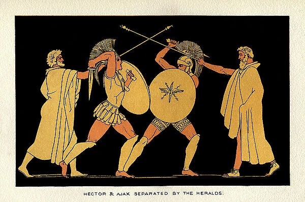 Hector and Ajax separated by the Heralds