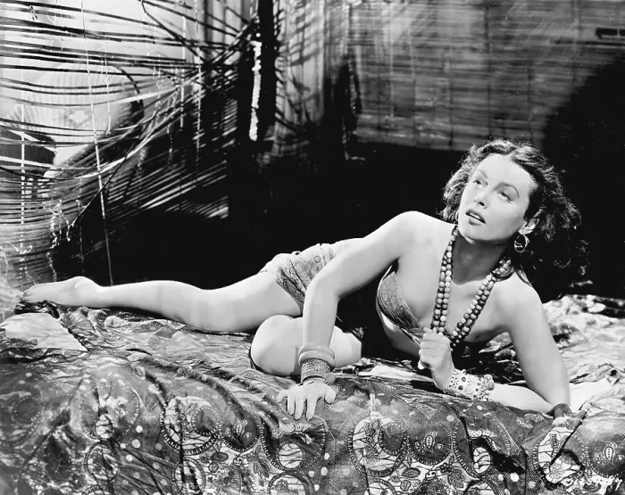 Framed Print : Hedy Lamarr in White Cargo Framed Print : Hedy Lamarr in White Cargo