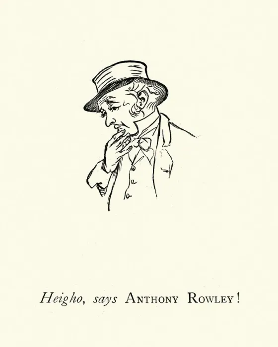Framed Print : Heigho, Says Anthony Rowley, Nursery rhyme, Frog He Would A-Wooing Go