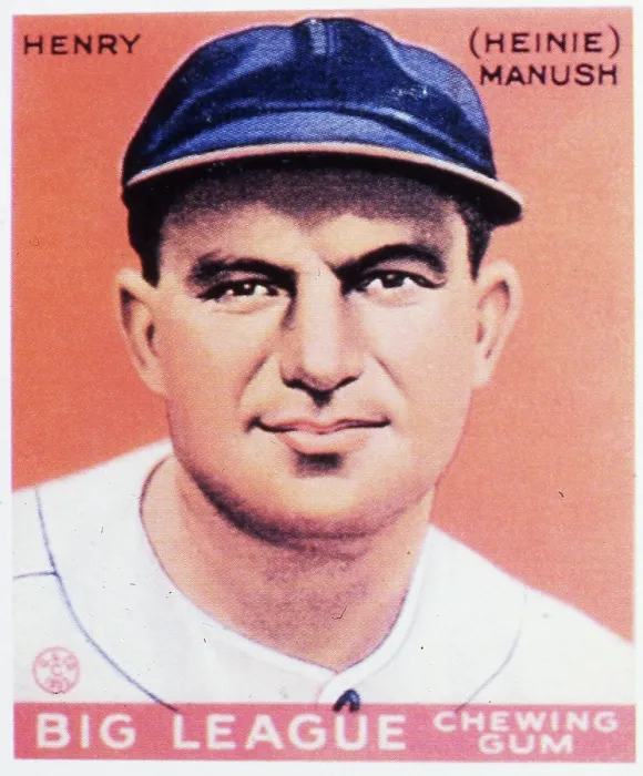 Framed Print : Heinie Manush Gum Card Framed Print : Heinie Manush Gum Card