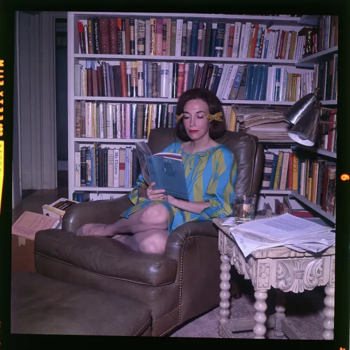 Framed Print : Helen Gurley Brown Reading Framed Print : Helen Gurley Brown Reading
