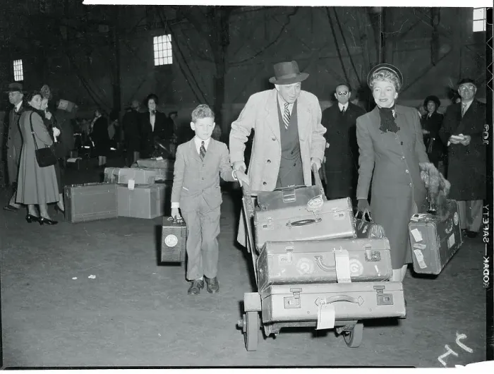 Framed Print : Helen Hayes Arriving in New York Framed Print : Helen Hayes Arriving in New York