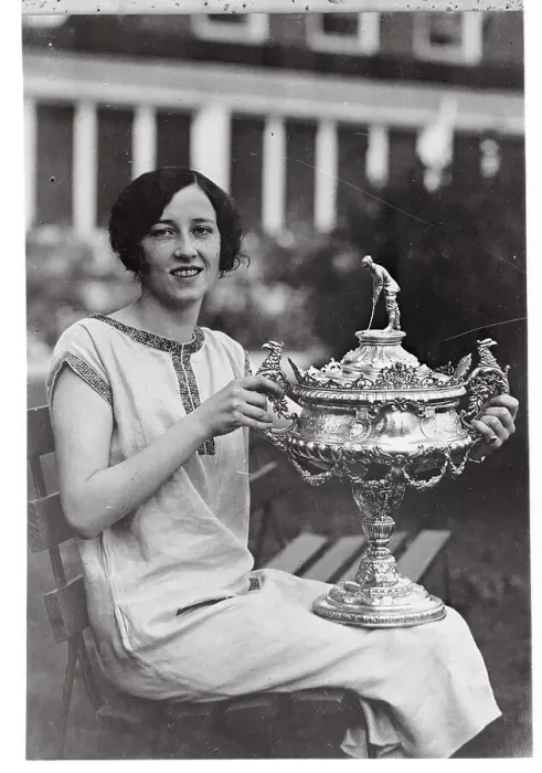 Framed Print : Helen Johnson Holding the Golden Cup Framed Print : Helen Johnson Holding the Golden Cup