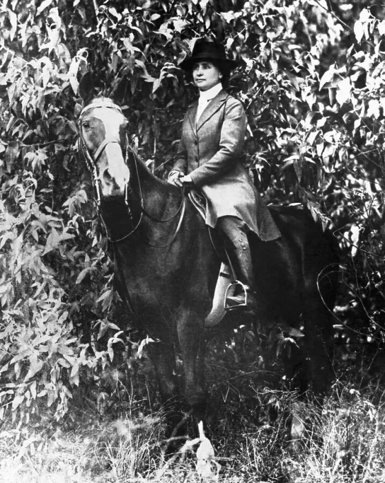 Framed Print : Helen Keller Riding Horseback Framed Print : Helen Keller Riding Horseback