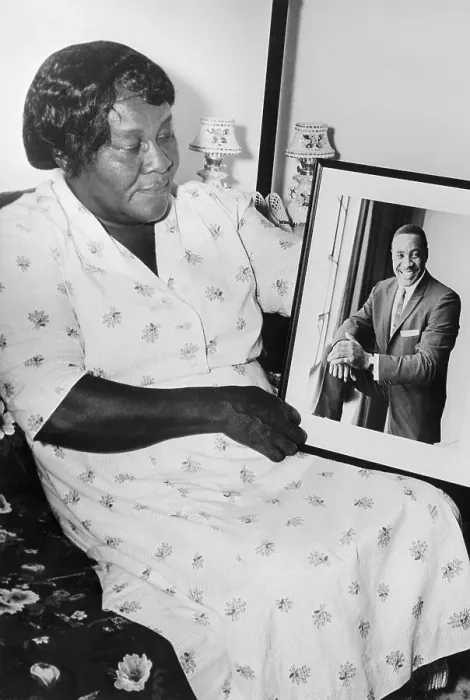 Framed Print : Helen Liston Holding a Photograph of Her Son Framed Print : Helen Liston Holding a Photograph of Her Son