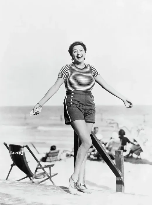 Framed Print : Helen Morgan Posing at the Beach