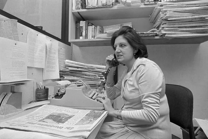 Framed Print : Helen Thomas Talking on Telephone Framed Print : Helen Thomas Talking on Telephone