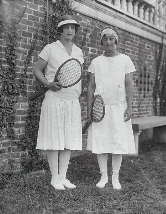 Framed Print : Helen Wills and Marion Jessup Framed Print : Helen Wills and Marion Jessup