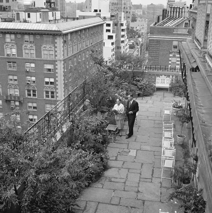 Framed Print : Helena Rubinstein's Penthouse Gardens Framed Print : Helena Rubinstein's Penthouse Gardens