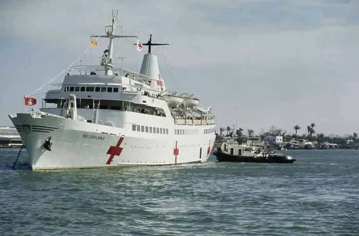 Framed Print : The Helgoland Hospital Ship, Vietnam War Framed Print : The Helgoland Hospital Ship, Vietnam War
