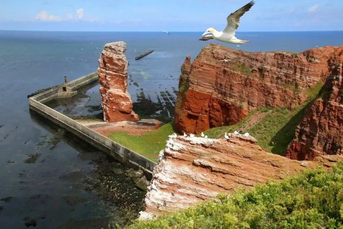 Framed Print : Helgoland with Lange Anna Framed Print : Helgoland with Lange Anna