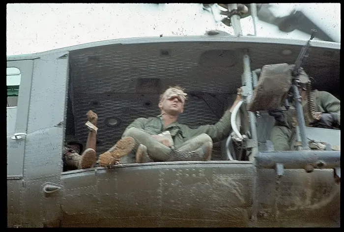 Framed Print : Helicopter Evacuates Wounded Soldiers Framed Print : Helicopter Evacuates Wounded Soldiers